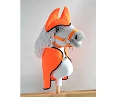 Super Hobby Horse Flisinis komplektas Hobby Horse A4 ir A5, neoninės oranžinės spalvos