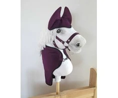 Super Hobby Horse Slyvinė flisinė gūnia su ausinėmis Hobby Horse A4–A5
