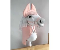 Super Hobby Horse Rožinis flisinis Hobby Horse komplektas A4–A5