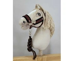 Super Hobby Horse Hobby horsingo kantaras ir pavadys – juoda/ruda