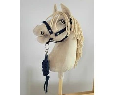 Super Hobby Horse hobby horse pavadėlis ir kamanos, tamsiai mėlynos