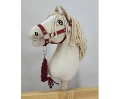 Super Hobby Horse Pavadėlis ir kantaras hobby horse , burgundo spalvos