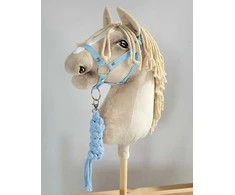 Super Hobby Horse Hobby Horse skirtas pavadėlis ir kamanos šviesiai mėlynos