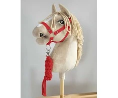 Super Hobby Horse Hobby Horse pavadėlis ir kantaras, raudonas