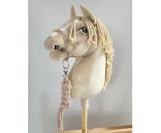 Super Hobby Horse Pavadėlis ir kamanos hobby horse , smėlio spalvos