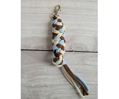 Super Hobby Horse Pavadėlis hobi arkliukui, dvigubas, mėlynas/šviesiai smėlinis/rudas