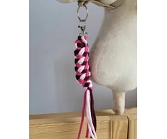 Super Hobby Horse Pavadėlis hobi arkliukui, dvigubas, rožinis/bordo