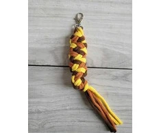 Super Hobby Horse Pavadėlis hobi arkliukui, dvigubas, geltonas / terakotinis / rudas