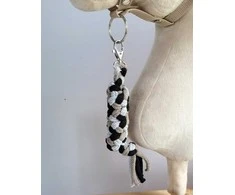 Super Hobby Horse Pavadėlis hobi arkliukui, dvigubas – pilkas/rudas/juodas