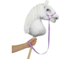 Super Hobby Horse Hobio arklio pavadis iš juostinio diržo – violetinis