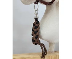Super Hobby Horse Pavadėlis hobi arkliukui iš dvigubos virvės – juoda/ruda