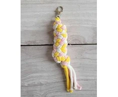 Super Hobby Horse Pavadėlis hobi arkliukui, dvigubas, šviesiai rožinis/geltonas/baltas