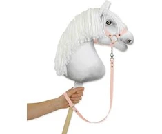 Super Hobby Horse Pavadėlis hobi arkliukui, rožinis dirželis