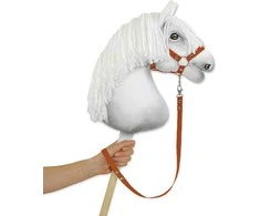 Super Hobby Horse Pavadėlis hobi arkliukui, rudas diržinis diržas