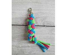 Super Hobby Horse Pavadėlis hobi arkliukui, dvigubas, šviesiai žalias/turkio/tamsiai rožinis