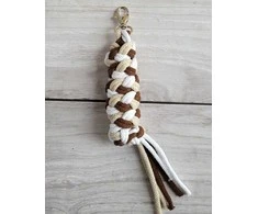 Super Hobby Horse Pavadėlis hobi arkliukui, dvigubas, šviesiai smėlio/rudas/baltas