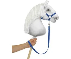 Super Hobby Horse Hobio arklio pavadis iš juostinio diržo – mėlynas