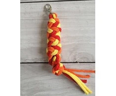 Super Hobby Horse Pavadėlis hobi arkliukui, raudonas/oranžinis/geltonas