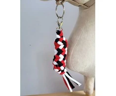 Super Hobby Horse Pavadėlis hobi arkliukui, dvigubas, raudonas/baltas/juodas