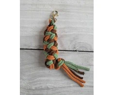 Super Hobby Horse Pavadėlis hobi arkliukui, dvigubas, pistacijų/rudos/terakotos