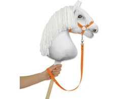 Super Hobby Horse Pavadėlis hobi arkliukui, oranžinis dirželis