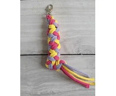 Super Hobby Horse Pavadėlis hobi arkliukui, tamsiai rožinis/violetinis/geltonas