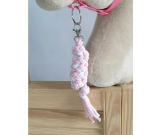 Super Hobby Horse Pavadėlis hobi arkliukui, baltas/rožinis