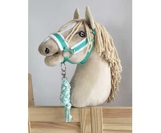Super Hobby Horse Pavadėlis hobi arkliukui, baltas-mėtų spalvos