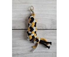 Super Hobby Horse Pavadėlis hobi arkliukui, dvigubas, garstyčių/pilkas/juodas