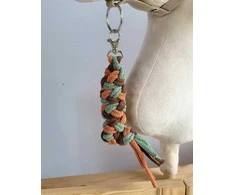 Super Hobby Horse Pavadėlis hobi arkliukui, dvigubas, pistacijų/rudos/terakotos