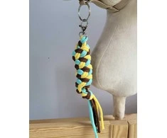 Super Hobby Horse Pavadėlis hobi arkliukui, dvigubas, geltonas/mentolinis/rudas
