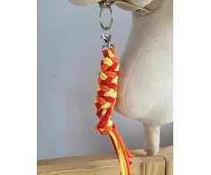 Super Hobby Horse Pavadėlis hobi arkliukui, raudonas/oranžinis/geltonas