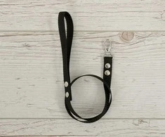 Super Hobby Horse Pavadėlis hobi arkliukui iš juostinio diržo – juodas