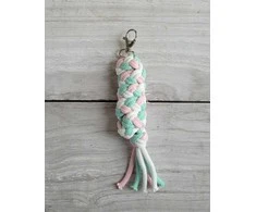 Super Hobby Horse Pavadėlis hobi arkliukui, dvigubas, šviesiai rožinis/mėtinės/baltas