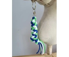 Super Hobby Horse Pavadėlis hobi arkliukui, mėlynas/šviesiai žalias/baltas