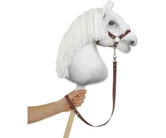 Super Hobby Horse Hobio arklio pavadis iš juostinio diržo, rudas