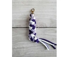 Super Hobby Horse Pavadėlis hobi arkliukui, dvigubas, violetinis/baltas