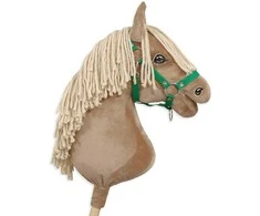 Super Hobby Horse Reguliuojamas kantaras hobi arkliukui A3 – žalias