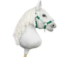 Super Hobby Horse Reguliuojamas kantaras hobi arkliukui A3 – žalias