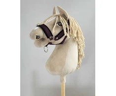 Super Hobby Horse Reguliuojamas kantaras hobi arkliukui, slyvinis su juoda pūkuote