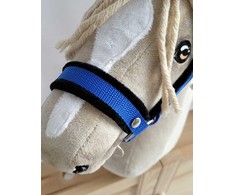 Super Hobby Horse Reguliuojamas kamanas hobi arkliukui – mėlynas su juodu kailiuku
