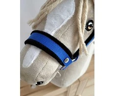 Super Hobby Horse Reguliuojamas kamanas hobi arkliukui – mėlynas su juodu kailiuku