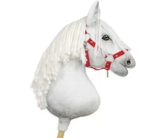 Super Hobby Horse Reguliuojamas kantaras hobi arkliukui A3 – raudonas