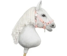 Super Hobby Horse Reguliuojamas kantaras hobi arkliukui, pudros rožinės spalvos