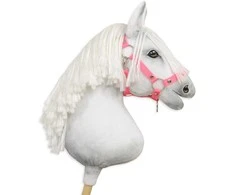 Super Hobby Horse Reguliuojamas kantaras hobi arkliukui A3 – rožinis
