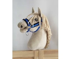 Super Hobby Horse Reguliuojamas kamanas hobi arkliukui – mėlynas su juodu kailiuku