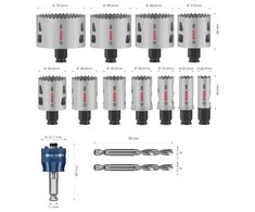 Bosch 14 Gręžimo karūnėlių komp Multi Material PC Plus