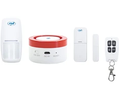 2 belaidžių signalizacijos sistemų rinkinys PNI Safe House PG600LR belaidis ryšys, apsaugos nuo įsilaužimo signalizacija, belaidė signalizacija, išmanusis įspėjimas per Tuya Smart programėlę