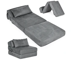 2-in-1 vienvietė išlankstoma poroloninė sofa-lova čiužinys 190×70 cm ModernHome