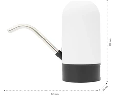 2 vnt. elektrinis vandens butelio siurblys PNI WD100, įkraunamas per USB-C, 800 mAh baterija, galia 4W